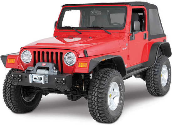 Rugged Ridge TJ Wrangler XHD Winch Mount Front Bumper Bull Bar