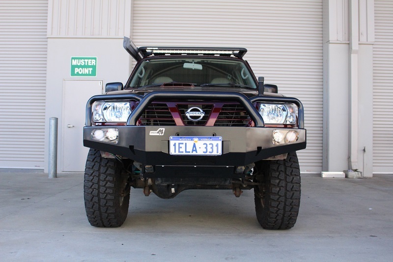 Uneek Front Bumper Bull Bar GU Patrol 19982015