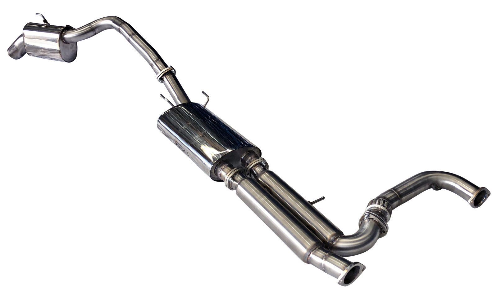 Twin 3" to Single 3" Header Back Stainless Steel Exhaust ...