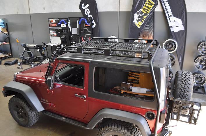 Uneek JK Wrangler Roof Rack Sun Roof Panel Uneek JK Wrangler Roof Rack Sun Roof Panel