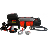 Rhino4X4 12,500lb Winch with Dyneema Rope & Wireless Remote