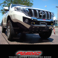 Rhino4X4 Front bumper Bull Bar Toyota Prado 150 Series 2014 to 2017