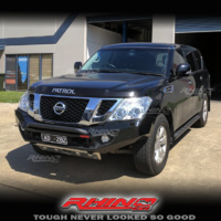 Rhino4X4 Front Bumper Bull bar Nissan Patrol Y62 Series 1-4 2012 to 2019