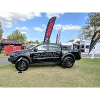 Rhino4X4 Black Rock Sliders & Side Steps Ford Raptor