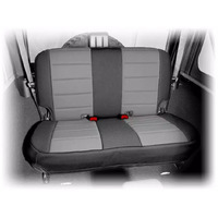 Neoprene Rear Seat Cover Black & Gray - JK Wrangler 2007-2018 2DR only