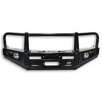 DOBINSONS 4X4 CLASSIC BLACK DELUXE BULL BAR FOR TOYOTA HILUX 09/2015+ (BU59-3706)