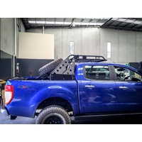 Uneek Ford PX2 Ranger Chase Rack with optional Roof Rack & Tyre Carrier