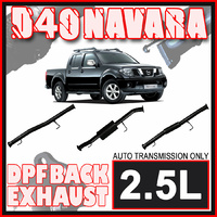 Ignite 3" DPF Back Exhaust - Nissan Navara D40 2.5L T/D 2007-2015
