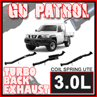 Ignite 3" Turbo Back Exhaust - Nissan Patrol Ute GU Leaf or Coil Spring 3.0L T/D