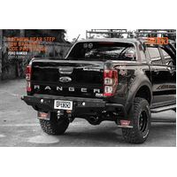 Piak Premium Rear Bar Step Tow bar with Side Protection - Ford Ranger 2011+