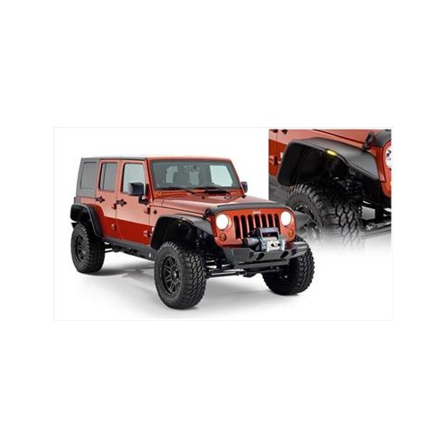 Flat Style JK Wrangler Fender Flare Set