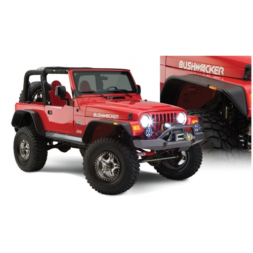 Bushwacker Flat Style TJ Wrangler Fender Flare Set