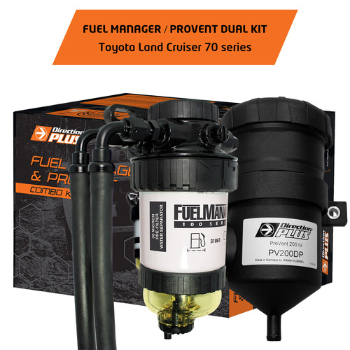 FUEL MANAGER PRE-FILTER + CATCH CAN KIT LAND CRUISER 70 (FMPV642DPK)