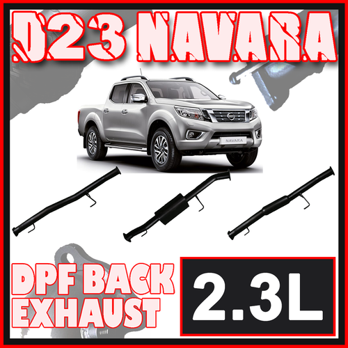 Ignite 3" DPF Back Exhaust - Nissan Navara D23 NP300 3.0L T/D 2014+