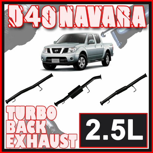 Ignite 3" DPF back Exhaust - Nissan D40 Navara 3.0L STX550 V6 V9X