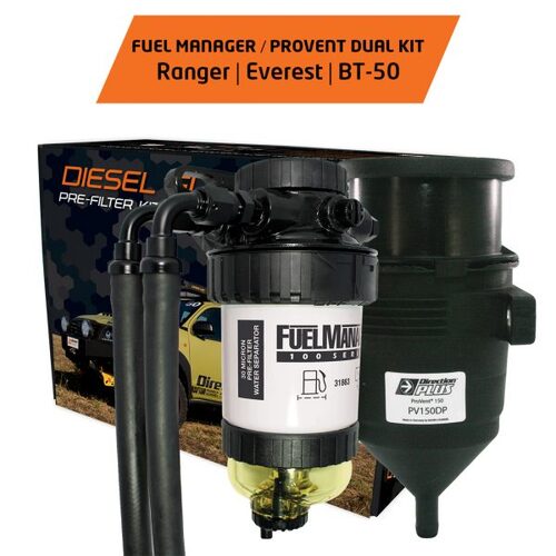 Diesel Pre-Filter & Catch Can Combo - Ford PX Ranger & BT50